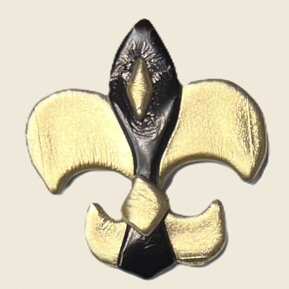 Oscar of New Orleans Fleur-de-Lis Brooch/Pin - Picture 1 of 6